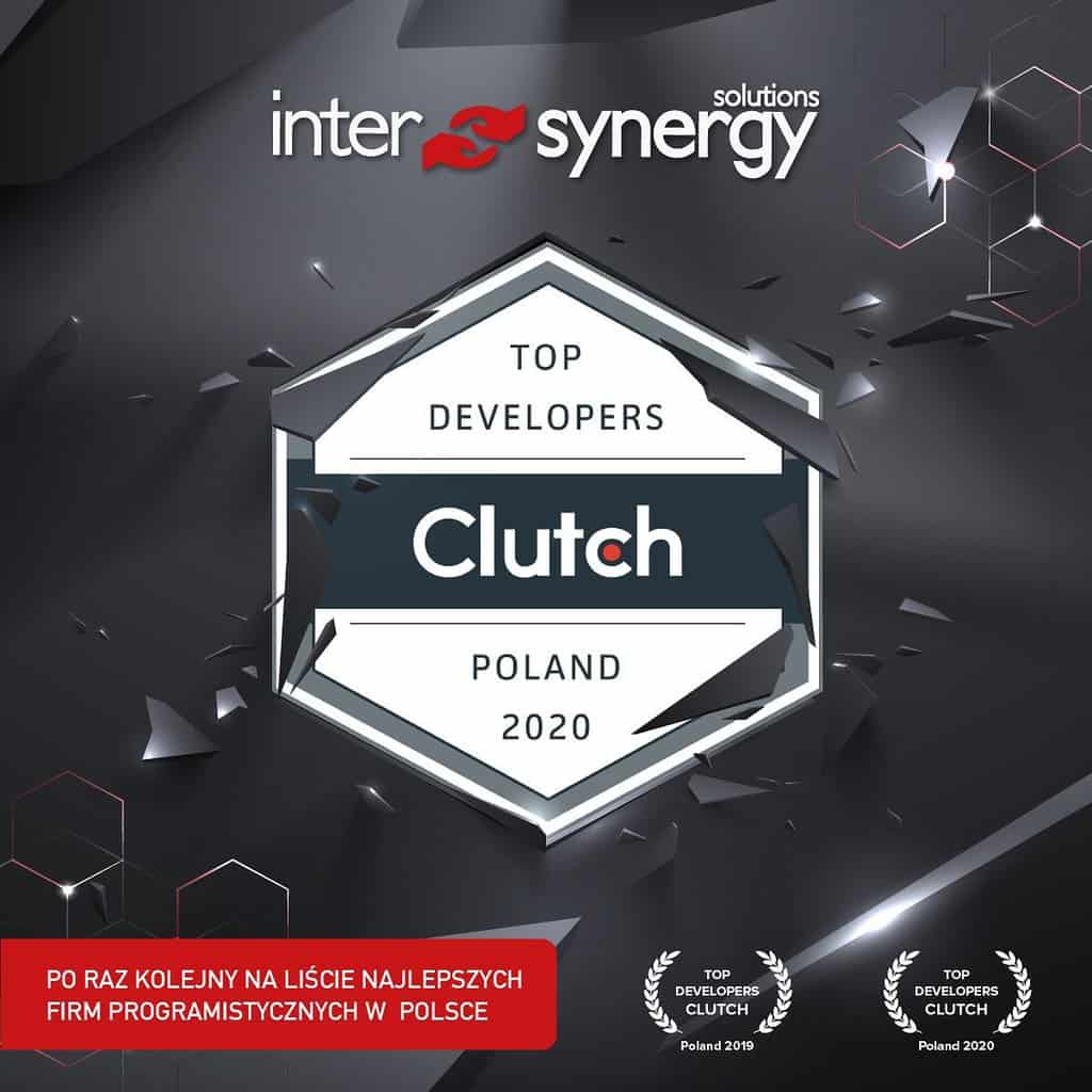 InterSynergy is one of the top Developers in Poland for 2020 https://www.synergylab.pl/en #clutch #topdevelopers #softwarehouse